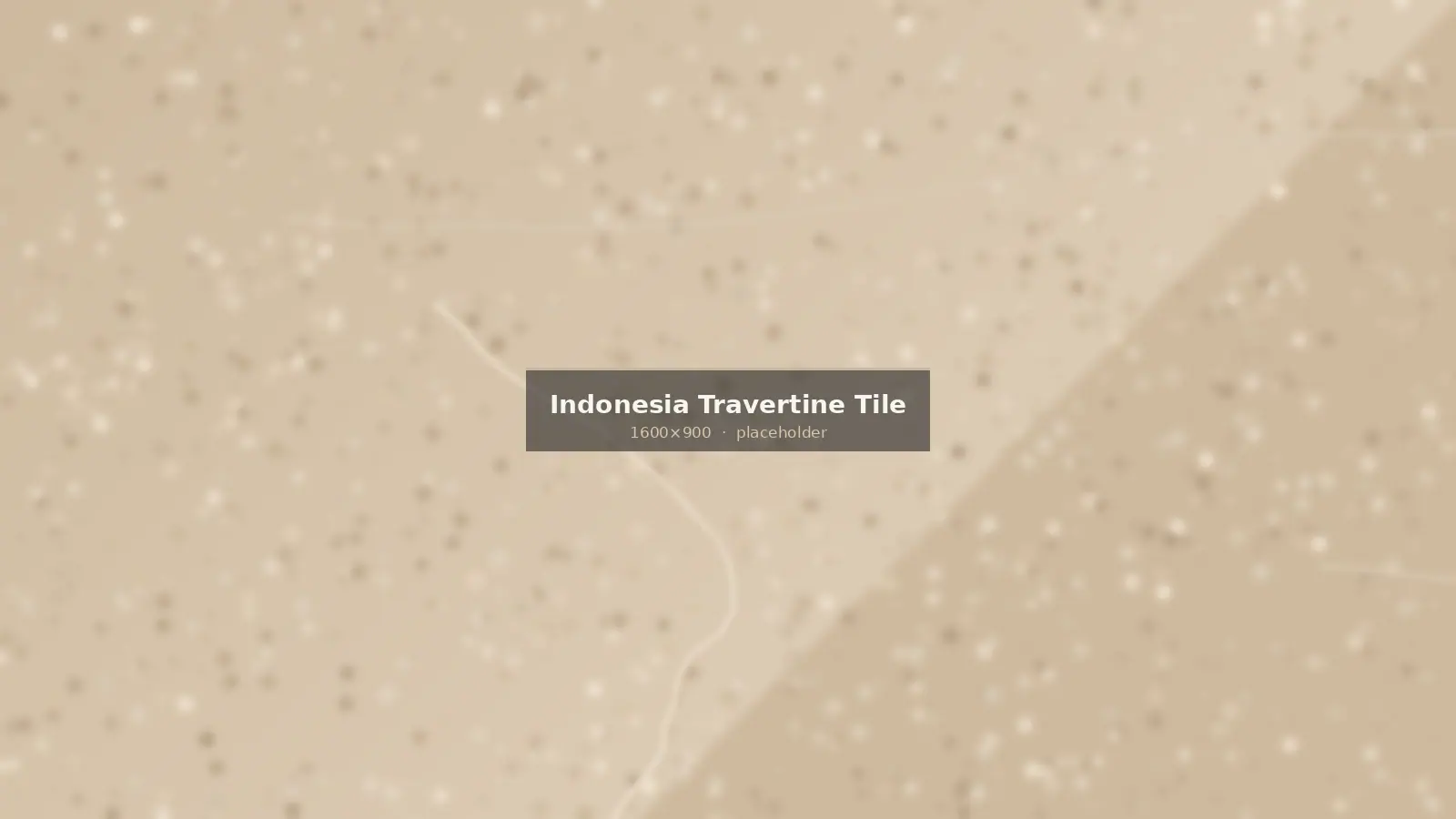 Indonesian travertine-style stone tile showing warm beige bedding lines