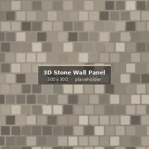 3D Stone Wall Panel surface detail showing finish and stone texture