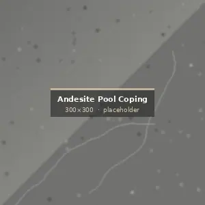 Andesite Pool Coping installed on an architectural project