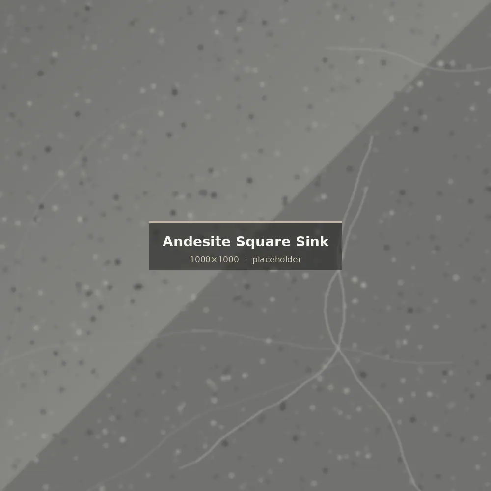 Andesite Square Vessel Sink from Indonesia — main product view
