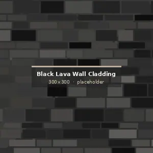 Black Lava Stone Wall Cladding installed on an architectural project