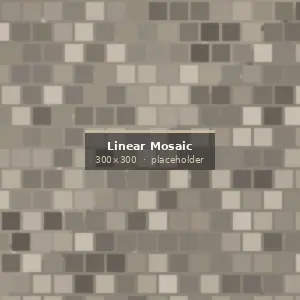 Linear Stone Mosaic surface detail showing finish and stone texture