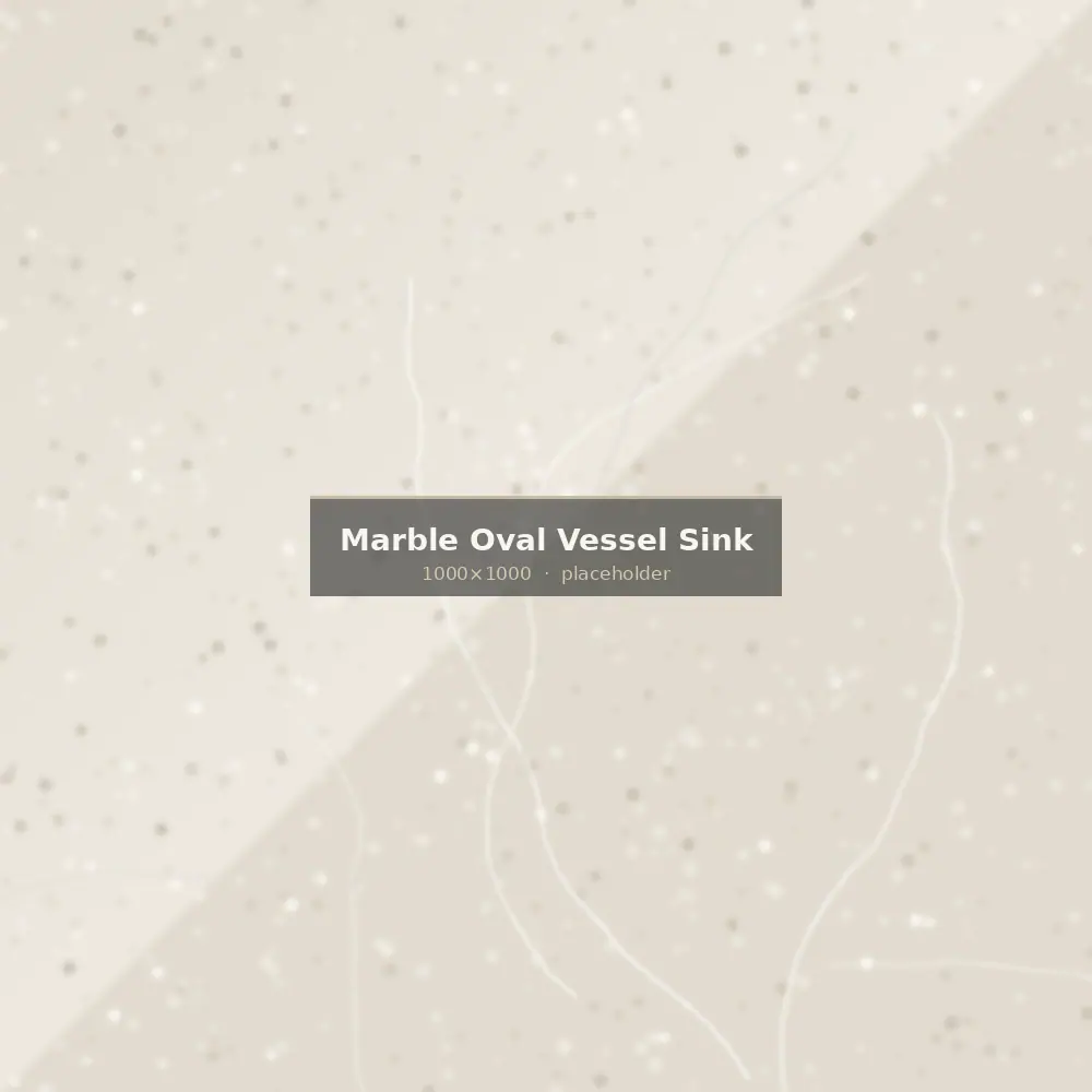 Marble Oval Vessel Sink from Indonesia — main product view