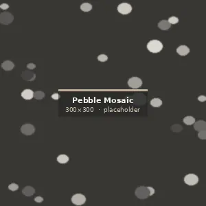 Pebble Mosaic Tile surface detail showing finish and stone texture