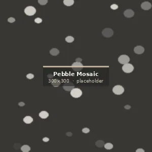 Pebble Mosaic Tile installed on an architectural project