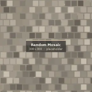 Random Natural Stone Mosaic installed on an architectural project
