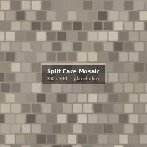 Split Face Stone Mosaic surface detail showing finish and stone texture