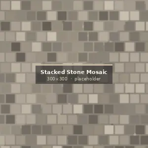 Stacked Stone Mosaic Panel installed on an architectural project